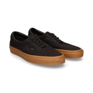 Vans black gum era classic skate shoe